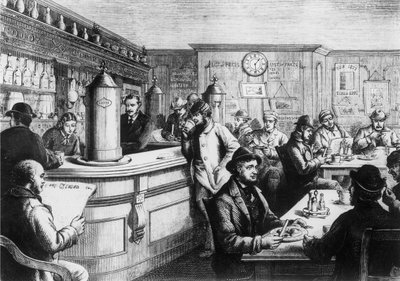 Coffee house, Clerkenwell by English School